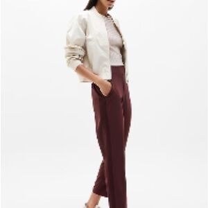 Athleta Women’s Brooklyn Mid Rise Ankle Pant Sz. 14 Garnet Color